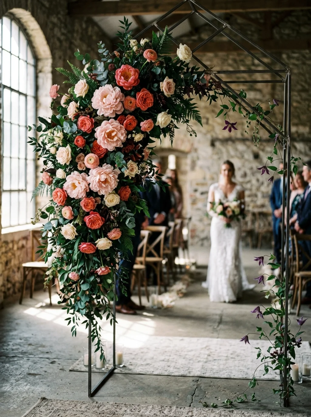 Asymmetric Floral Arches That Break Every Rule and Win Every Guest