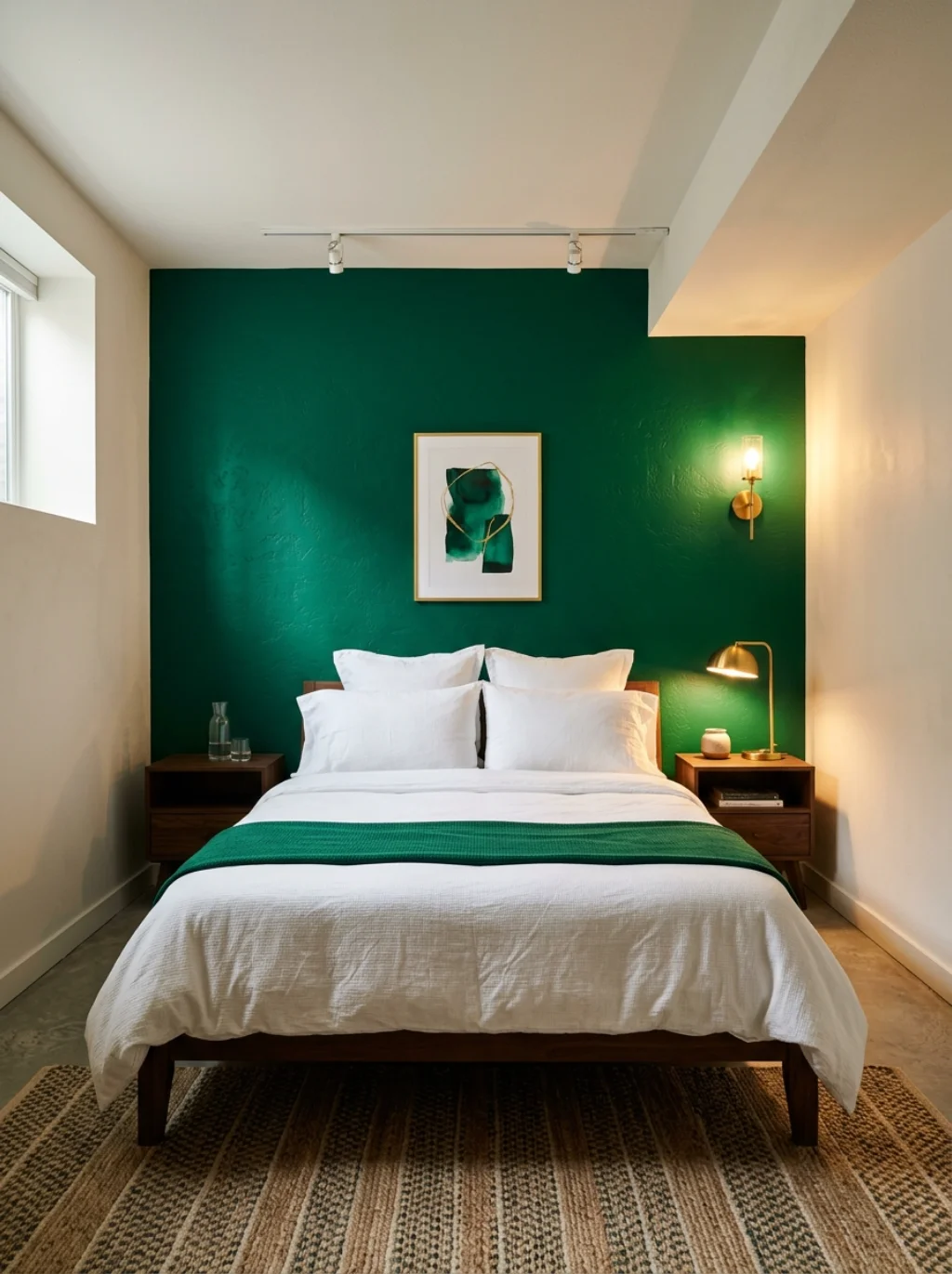 Budget Basement Bedroom Ideas Built Around One Bold Accent Wall