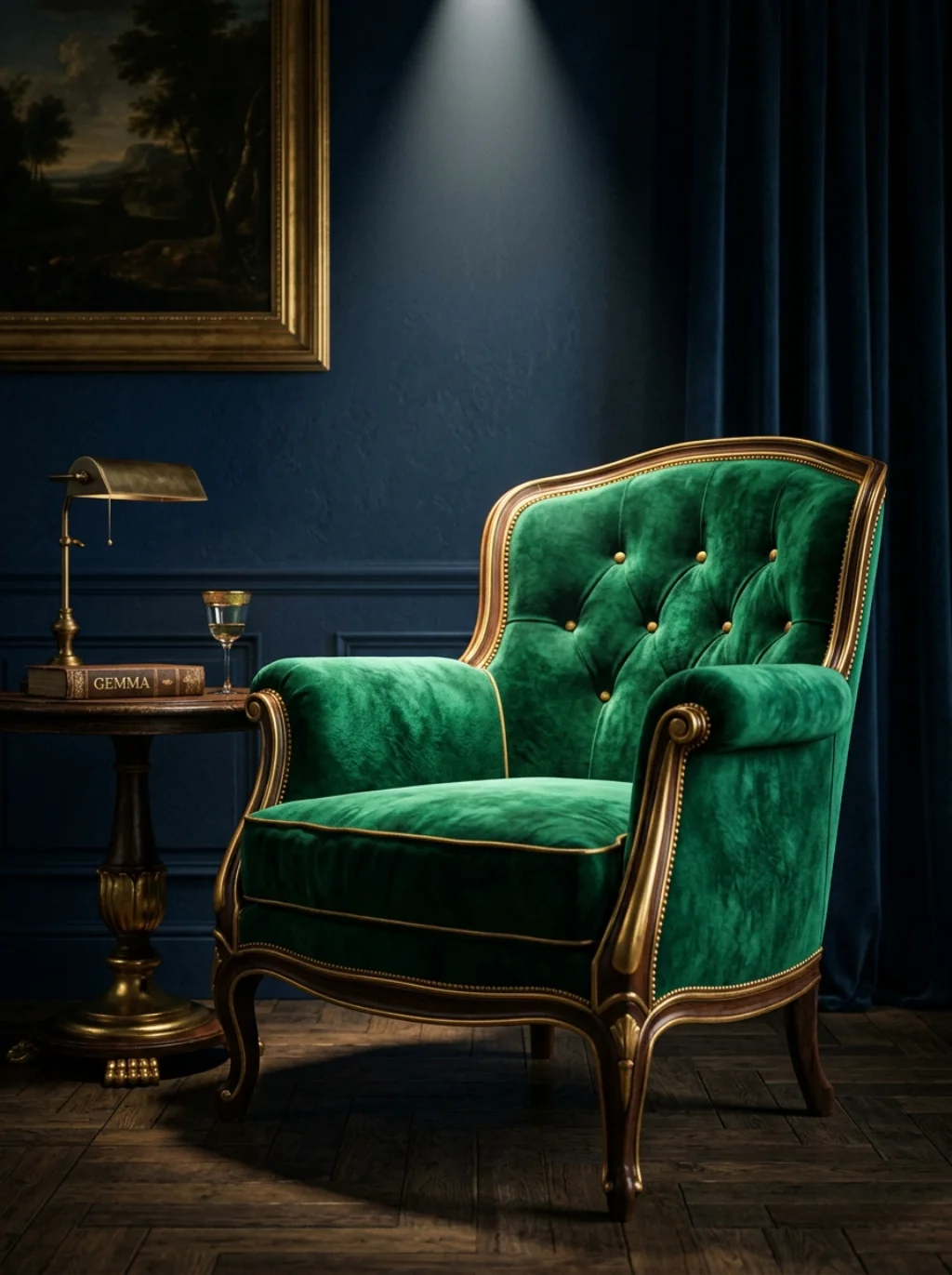 Jewel Tone Accents That Make Shadowed Walls Glow Quietly