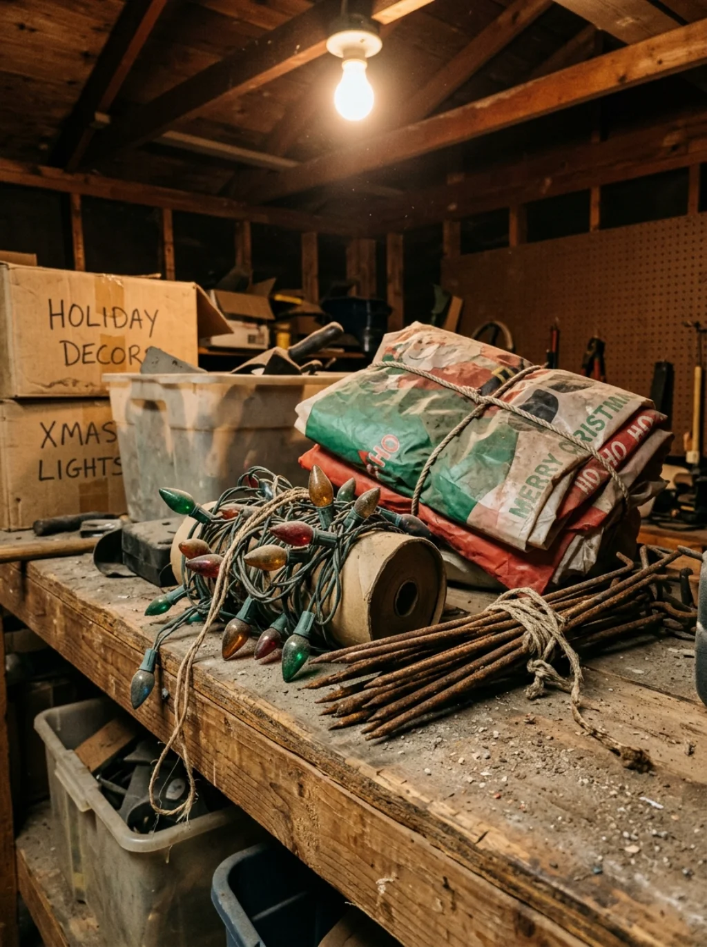 Last Minute Christmas Yard Decor Ideas Hiding in Your Own Garage