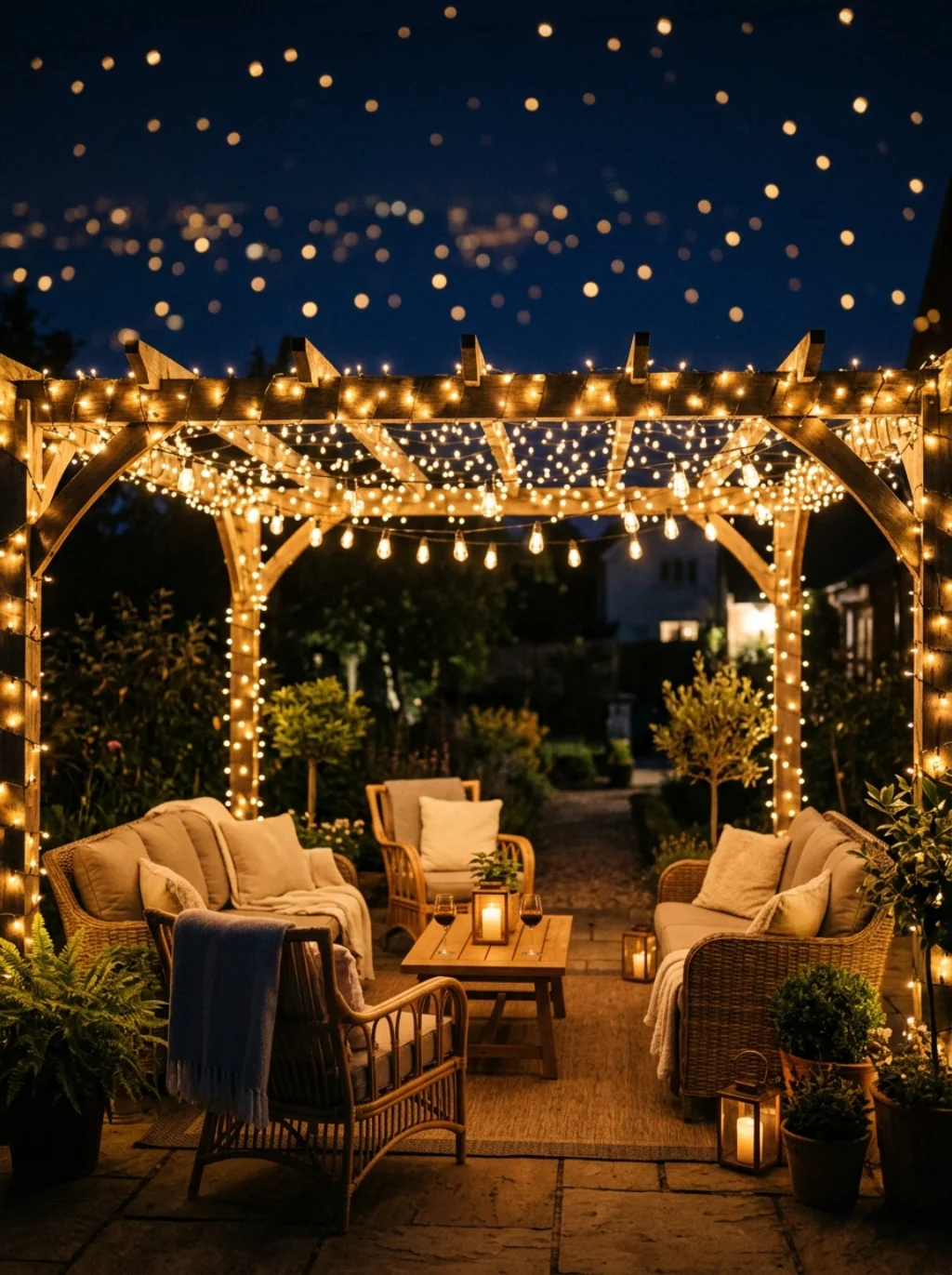 String Lights and Lanterns Turn Evenings Into Magical Moments