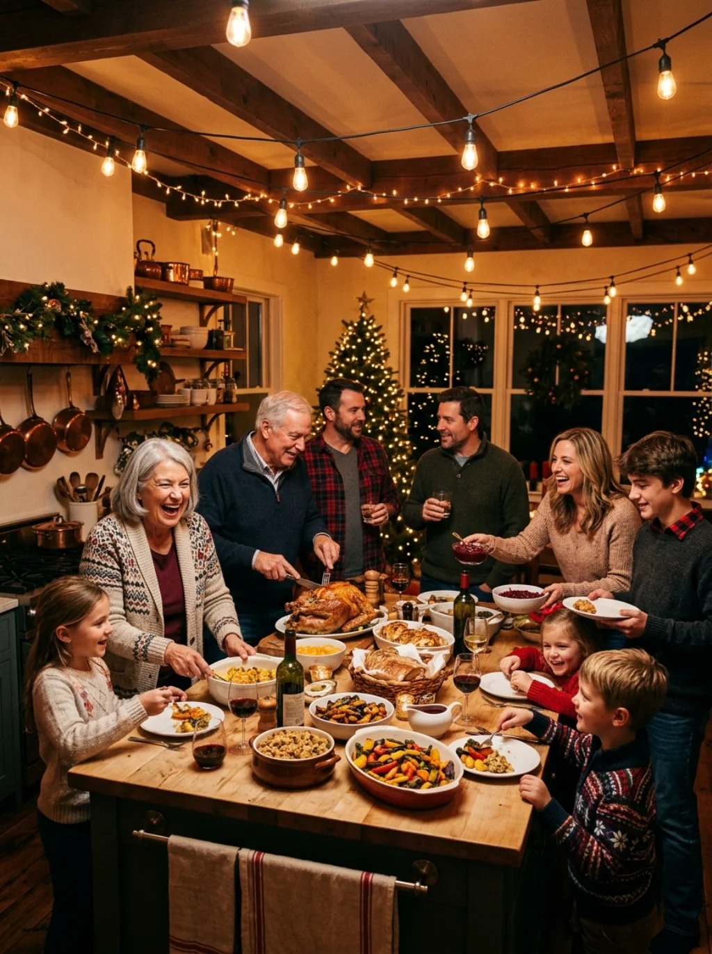 Family Gatherings Naturally Cluster Around a Kitchen's New Gravitational Center