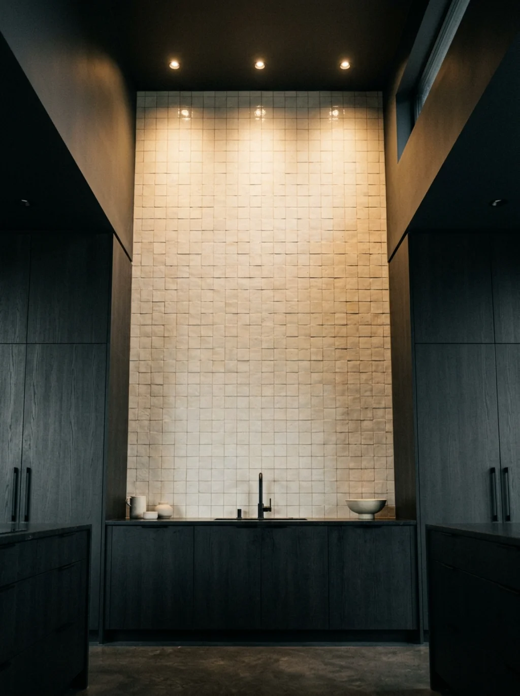 Dark Cabinet Kitchen Backsplash Ideas That Go Floor to Ceiling for Maximum Impact