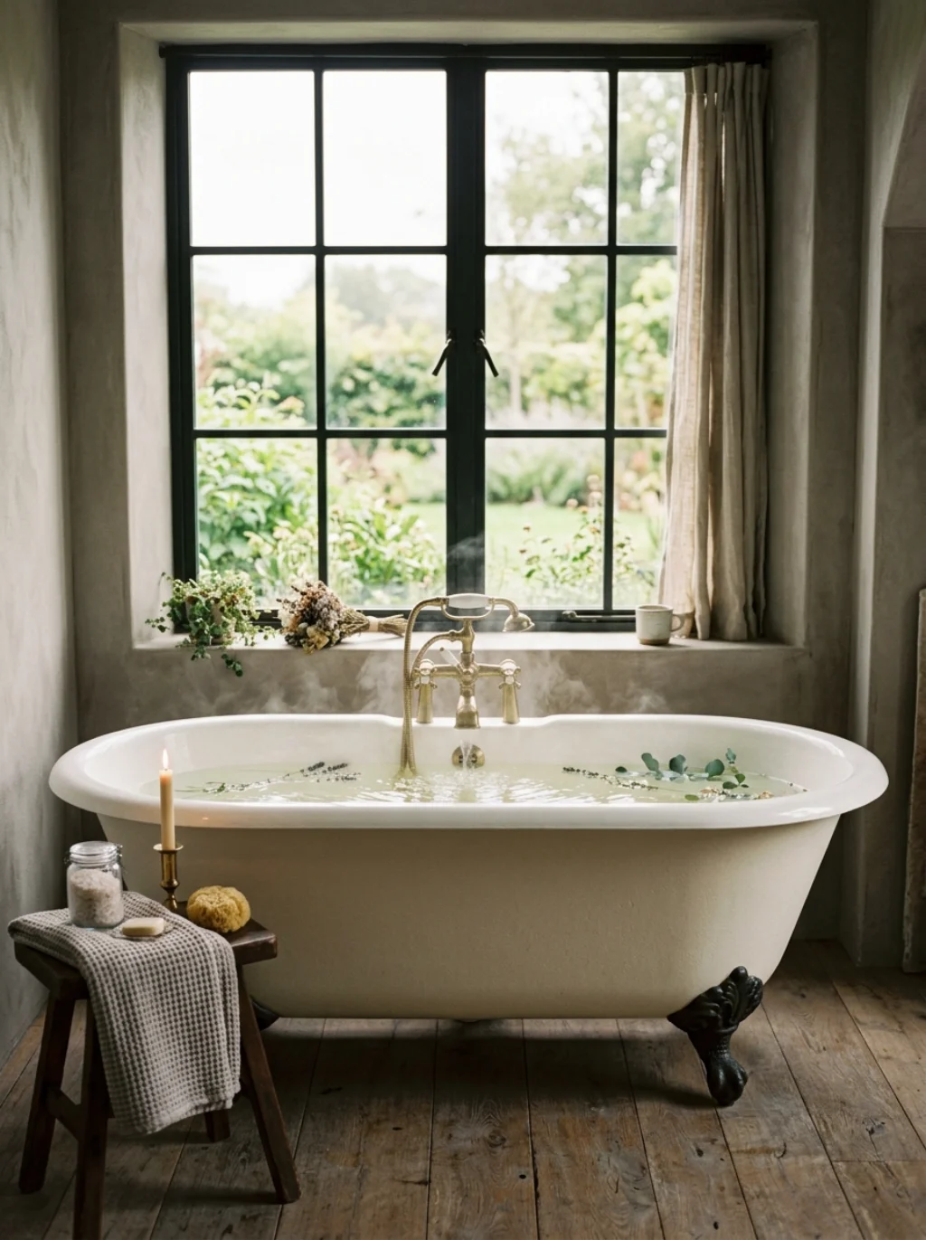 Wrought Iron Hardware Does Something to a Bathroom Most People Never Notice