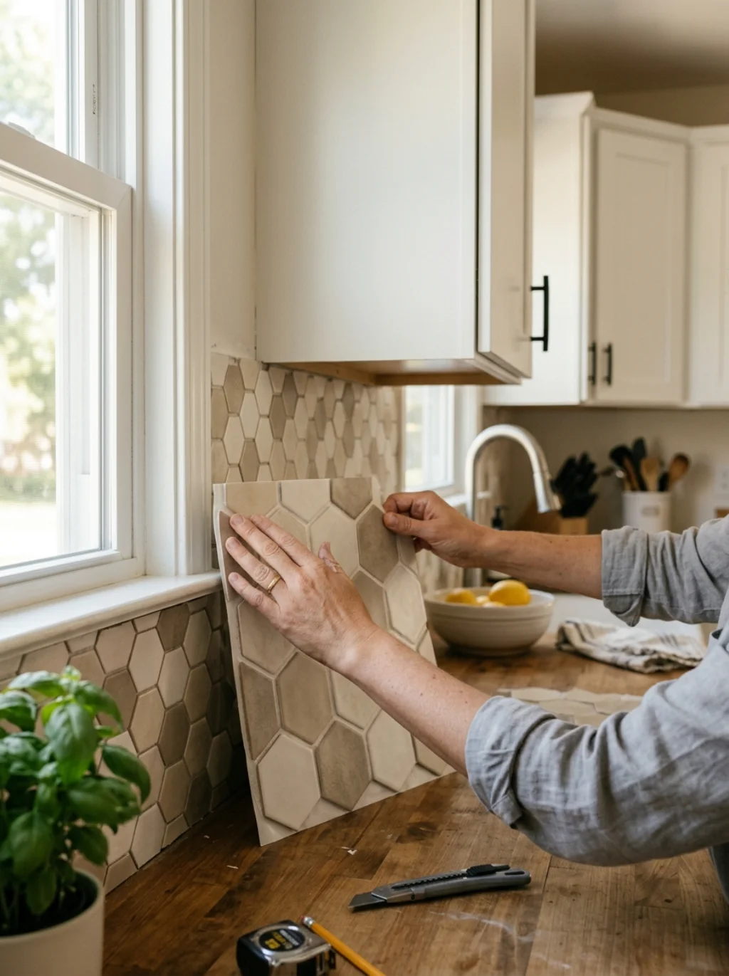 Kitchen Backsplash Ideas Built for Renters Who Can't Touch the Wall