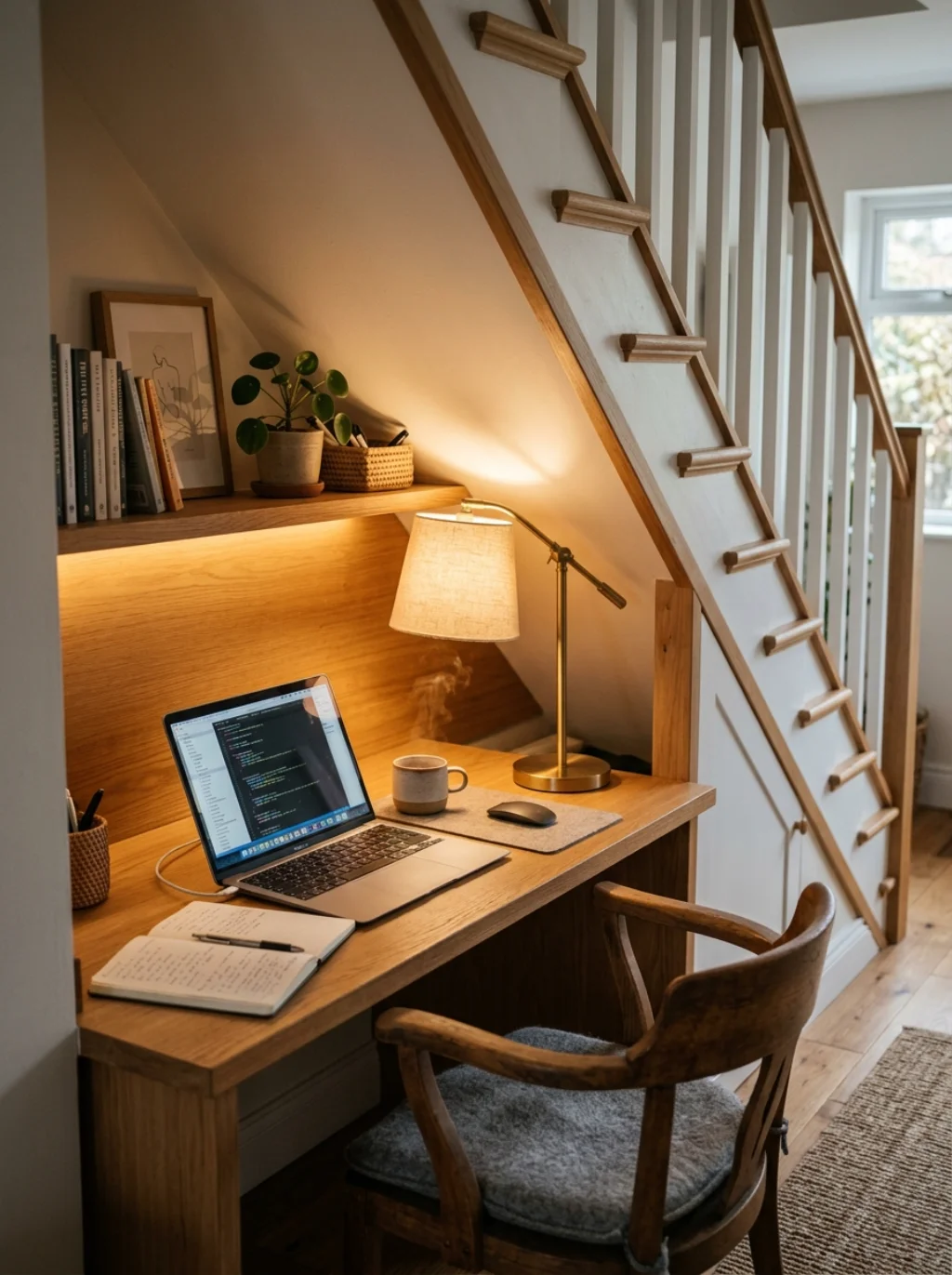 A Mini Office Nook Hides in the Most Unexpected Corner of Your Home