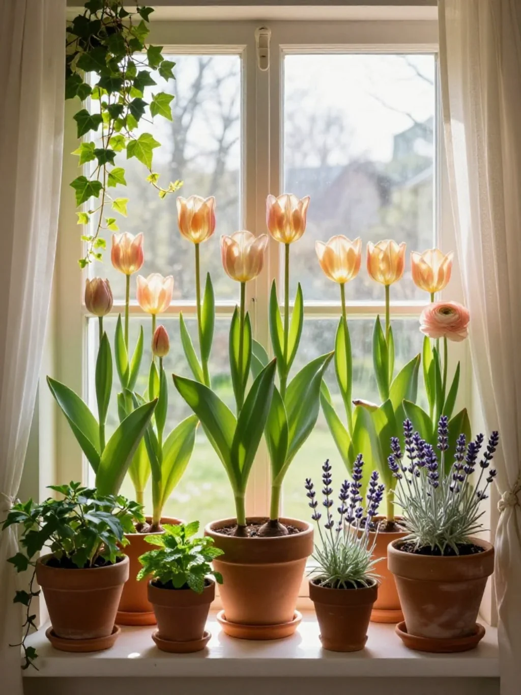 Fresh Flowers and Potted Plants That Breathe Living Seasons Into the Room