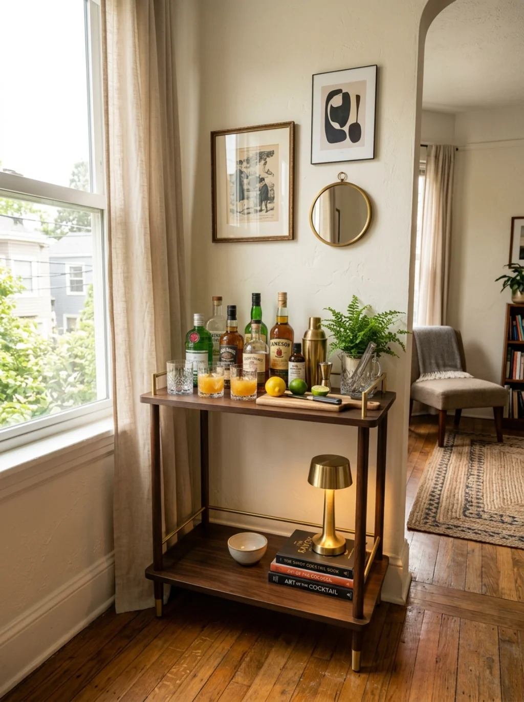 Home Bar Shelf Ideas Built for Tiny Apartments and Big Personalities