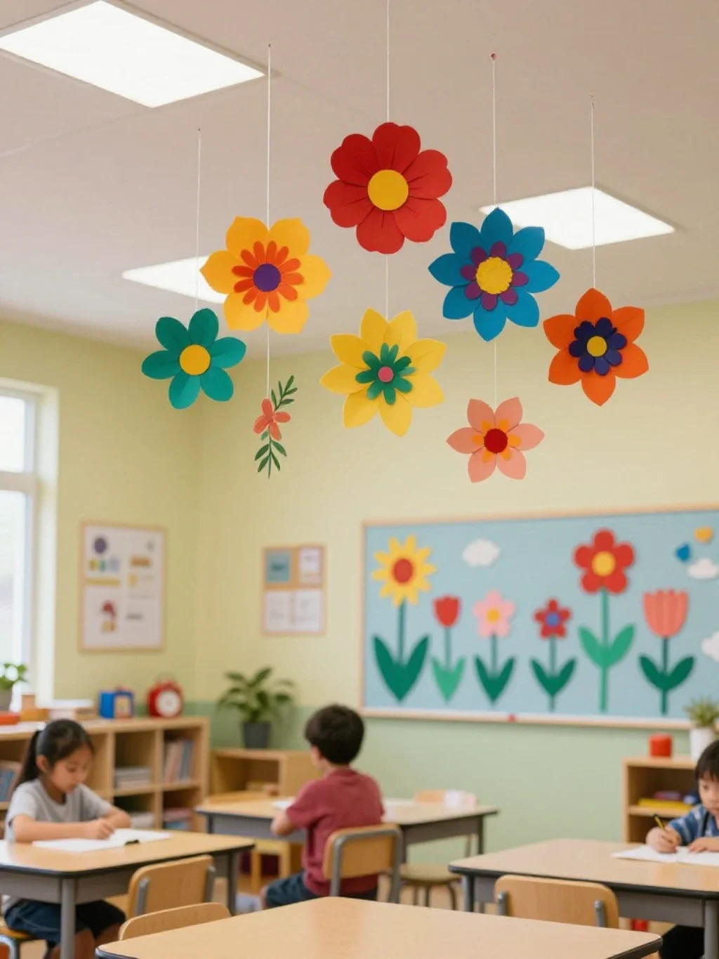 7. Paper Flower Mobiles