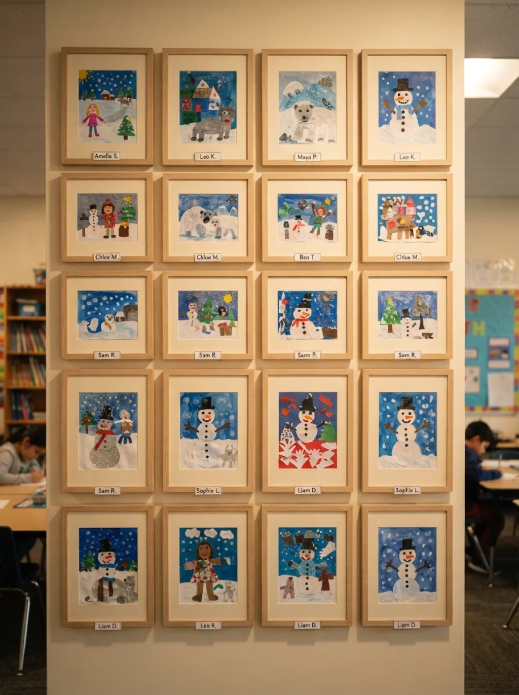 Student Artwork Displays That Make Every Child the Artist of Winter