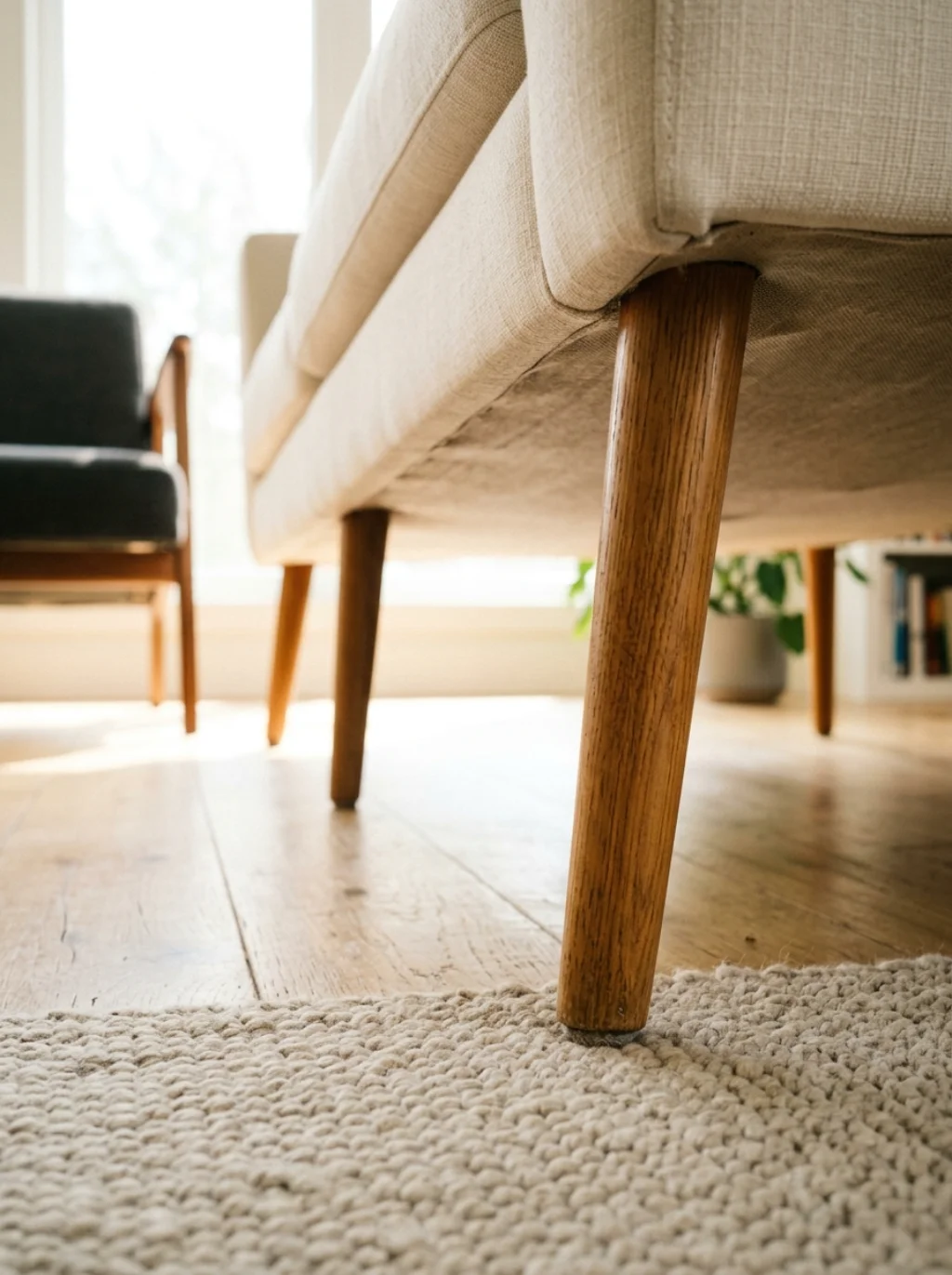 Tapered Wood Legs Make Furniture Float Instead Of Crushing Small Floors