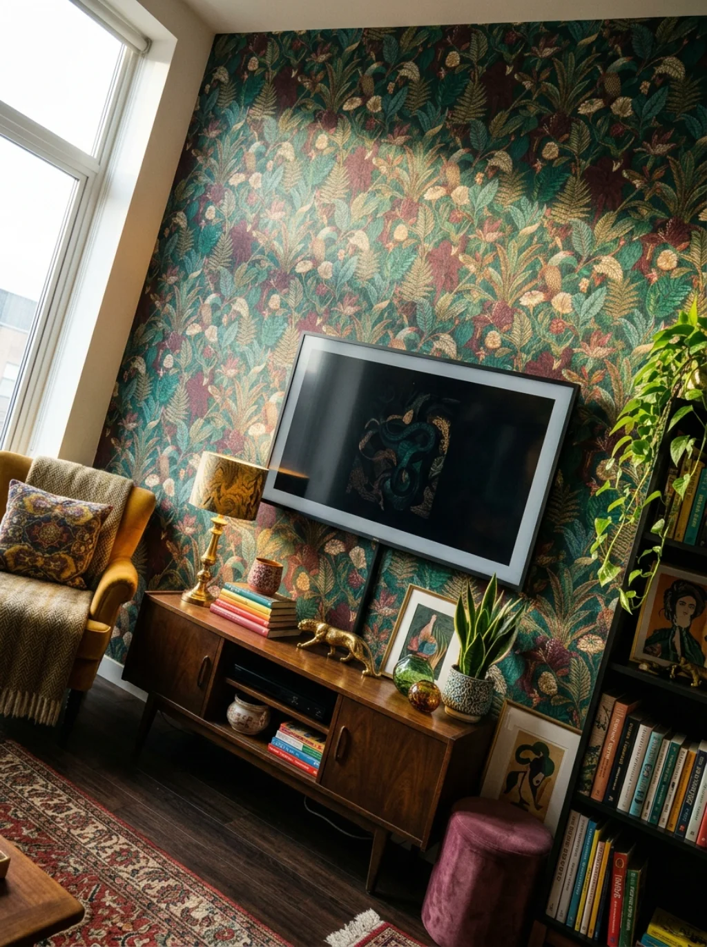 Wallpaper Feature Walls Add Bold Personality Behind Your Screen