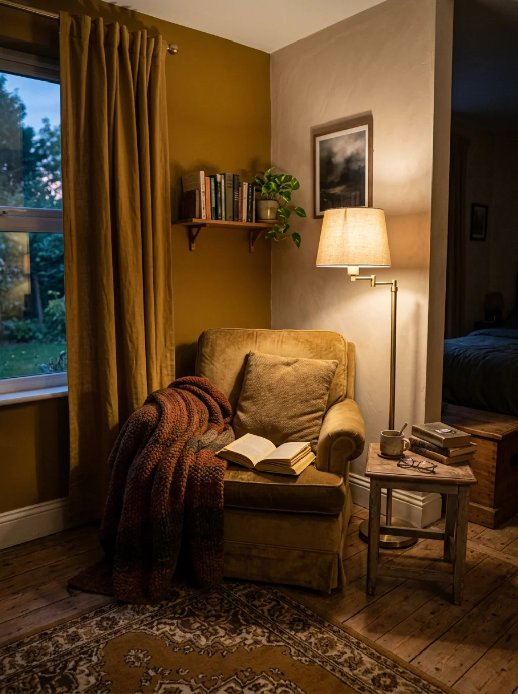 A Reading Nook Becomes the Warmest Corner in the Entire House