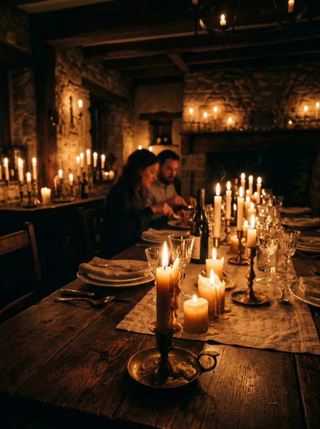 Candlelight Hides Every Flaw a Rented Dining Room Ever Had