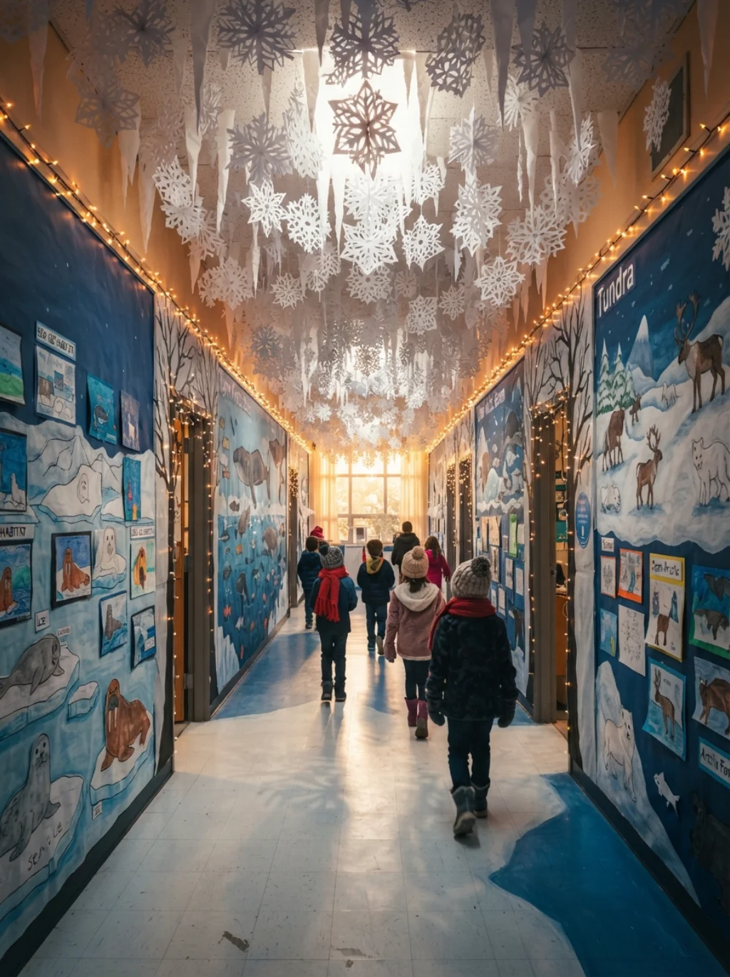 Hallway Winter Decorations That Transform School Corridors Into Wonder Walks