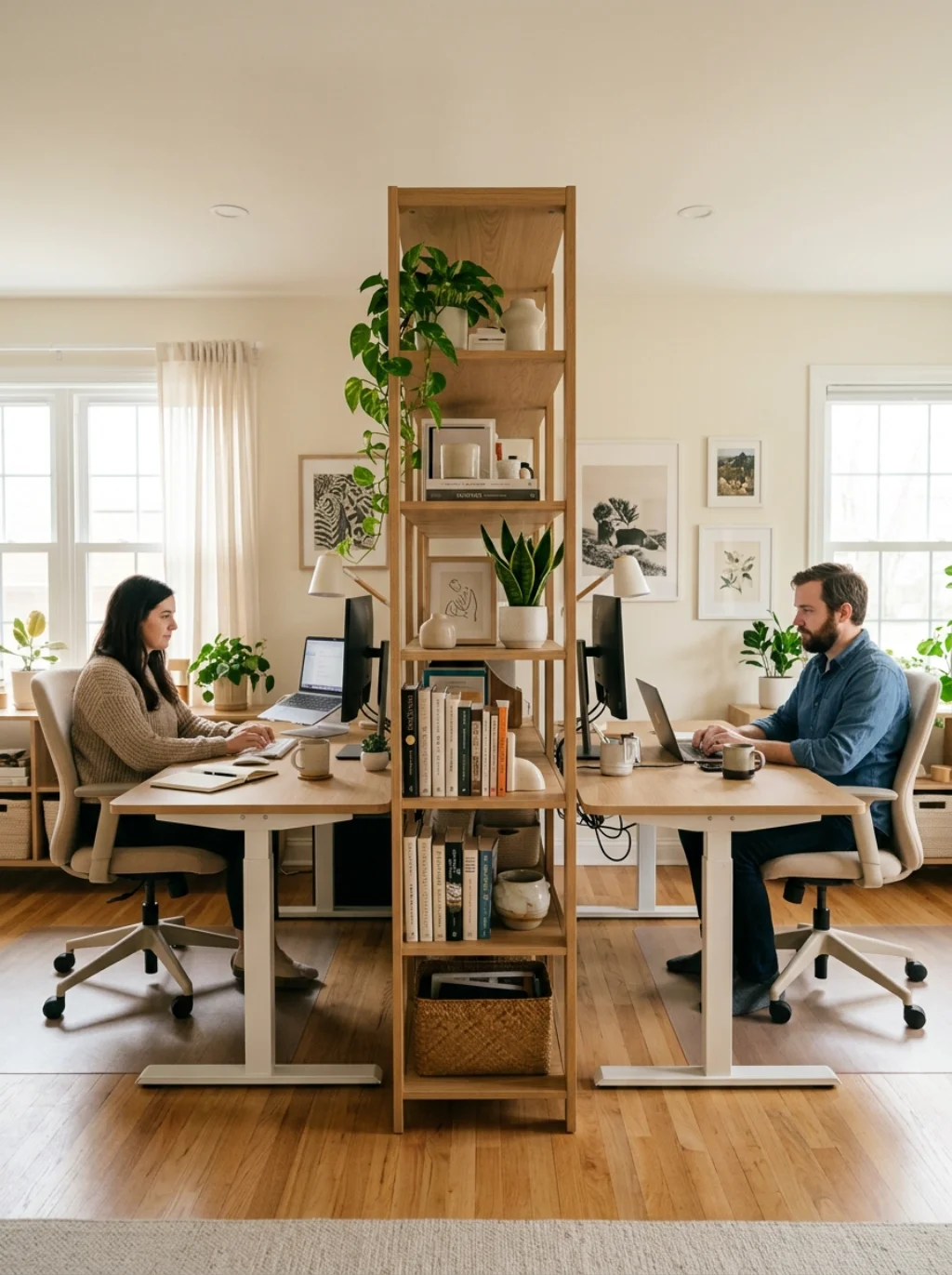 Home Office Remodel Ideas Built Around Two Working Adults