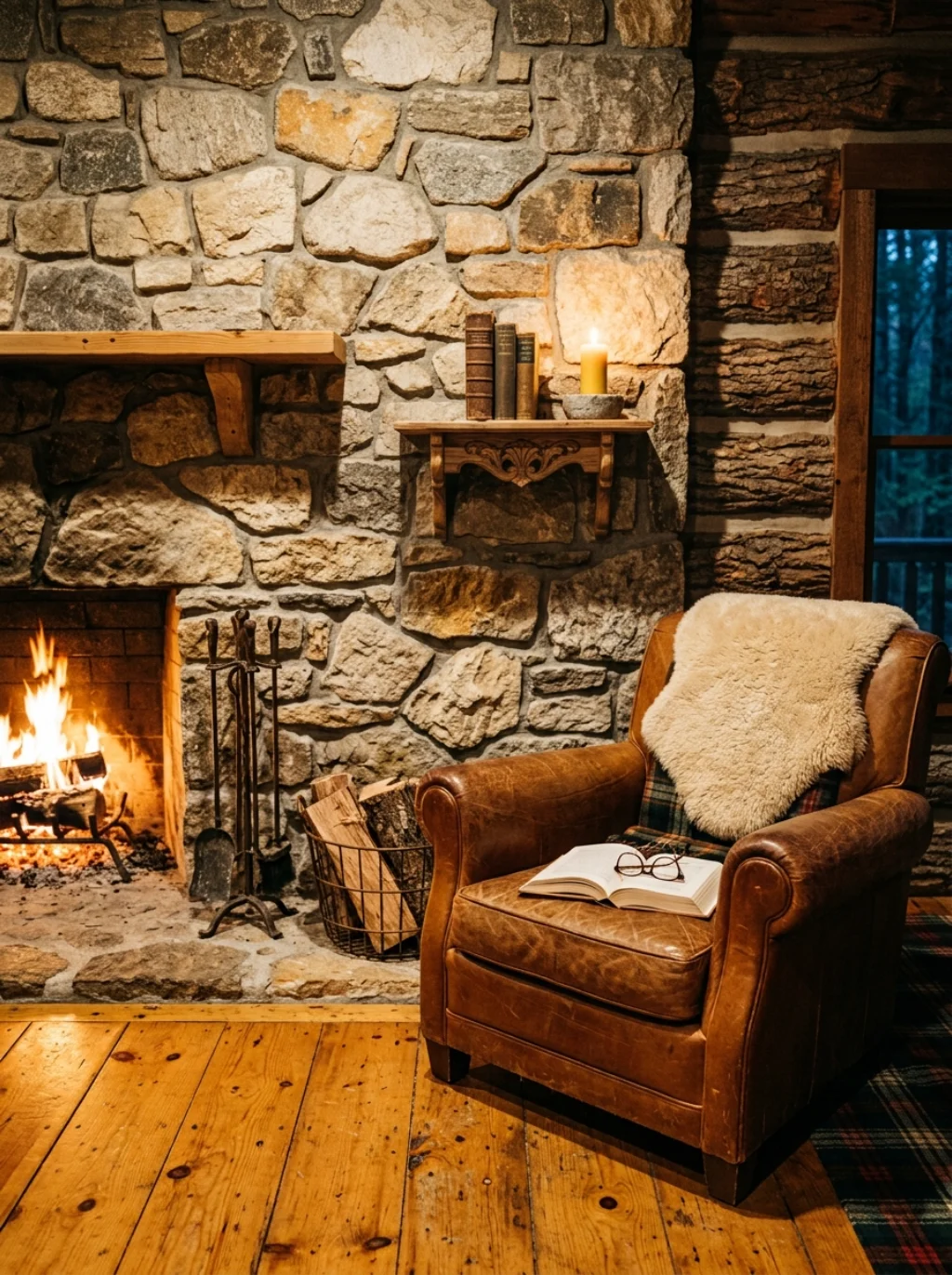 Natural Wood and Stone Elements That Anchor Every Reading Space