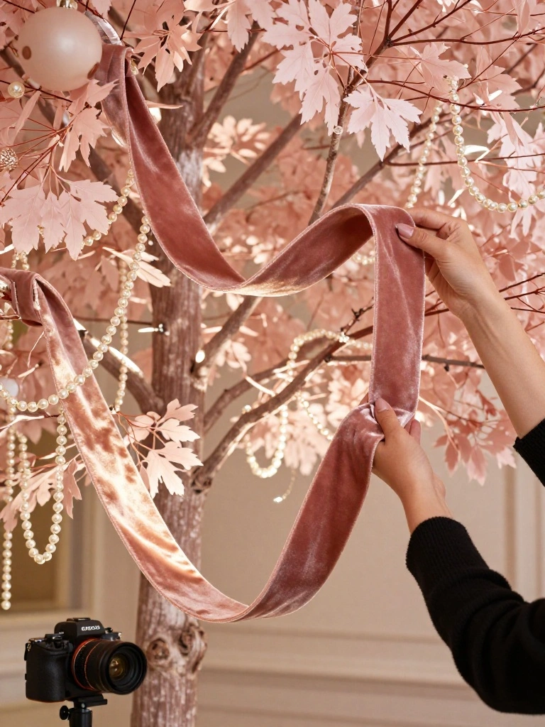 Ribbon and Garland Techniques That Transform Pink Trees Instantly