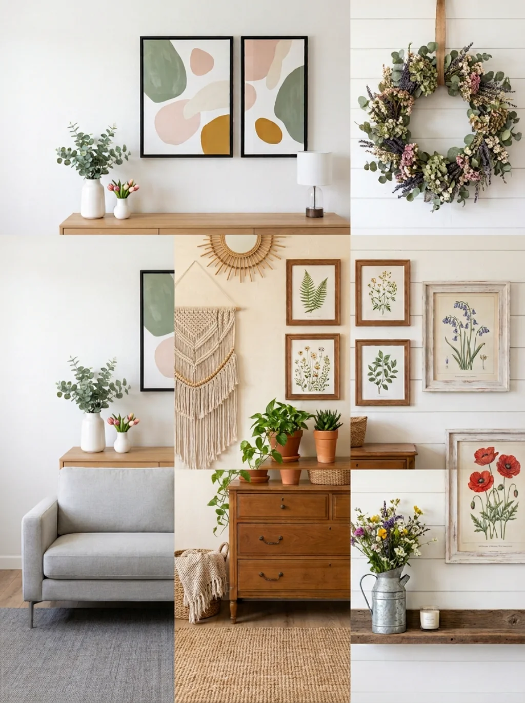 Spring Living Room Wall Decor Ideas That Work for Every Interior Aesthetic