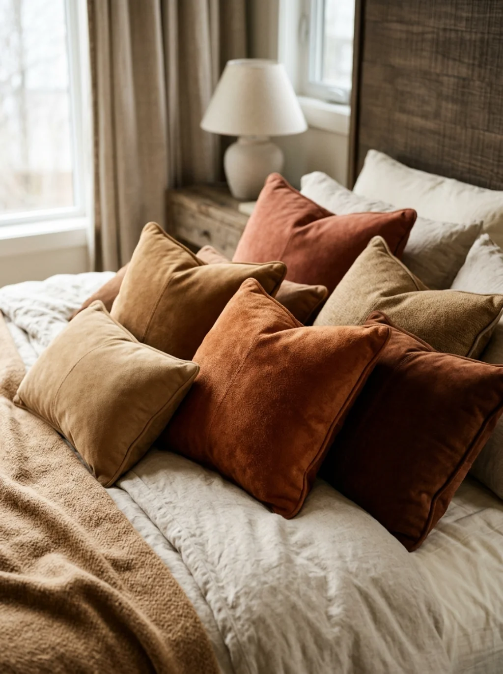 Suede Throw Pillows Add a Layer of Forbidden Tactile Luxury