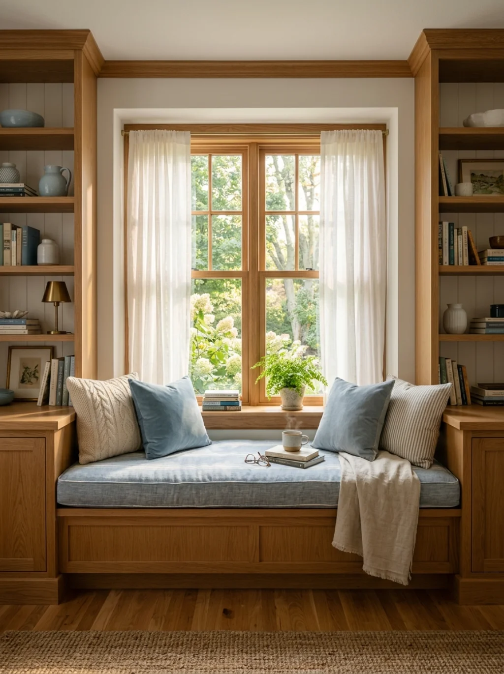 Window Seats Hiding a Reader's Dream Storage Trick