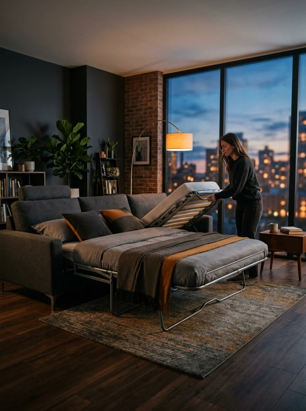 A Sofa Bed Strategy That Turns One Room Into Two