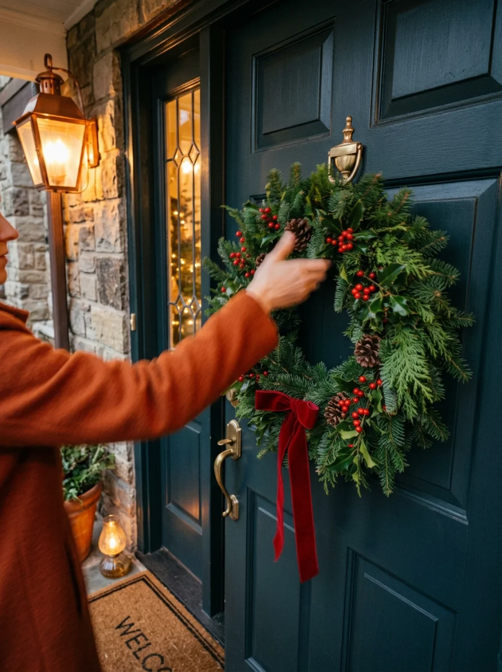A Wreath Grabbed on the Way Home Saves the Whole Entrance