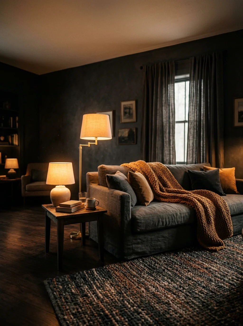 Low Lighting Tricks the Eye Into Forgetting the Room Is Small