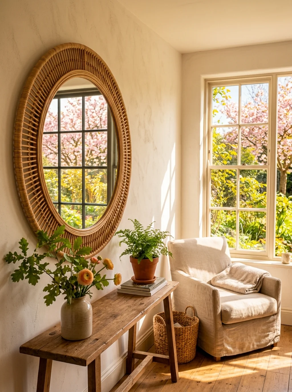 Mirrors and Reflective Pieces That Amplify Natural Spring Light Dramatically