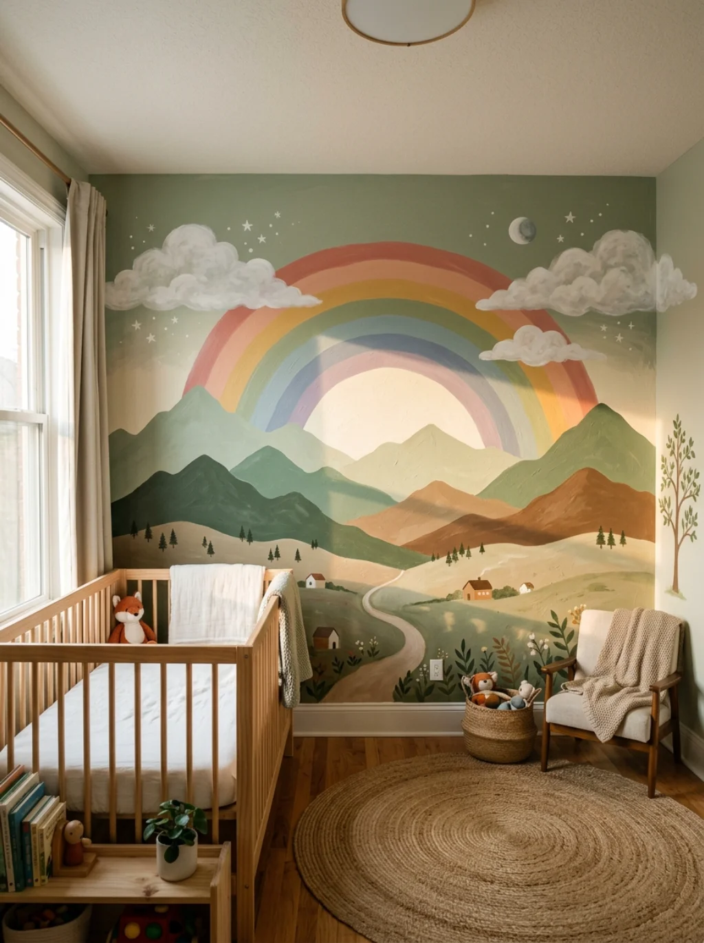 Wall Murals That Turn Flat Paint Into a Storybook Scene