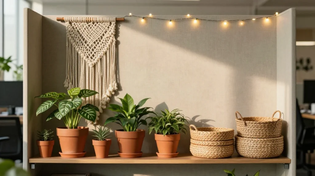 boho cubicle decor ideas