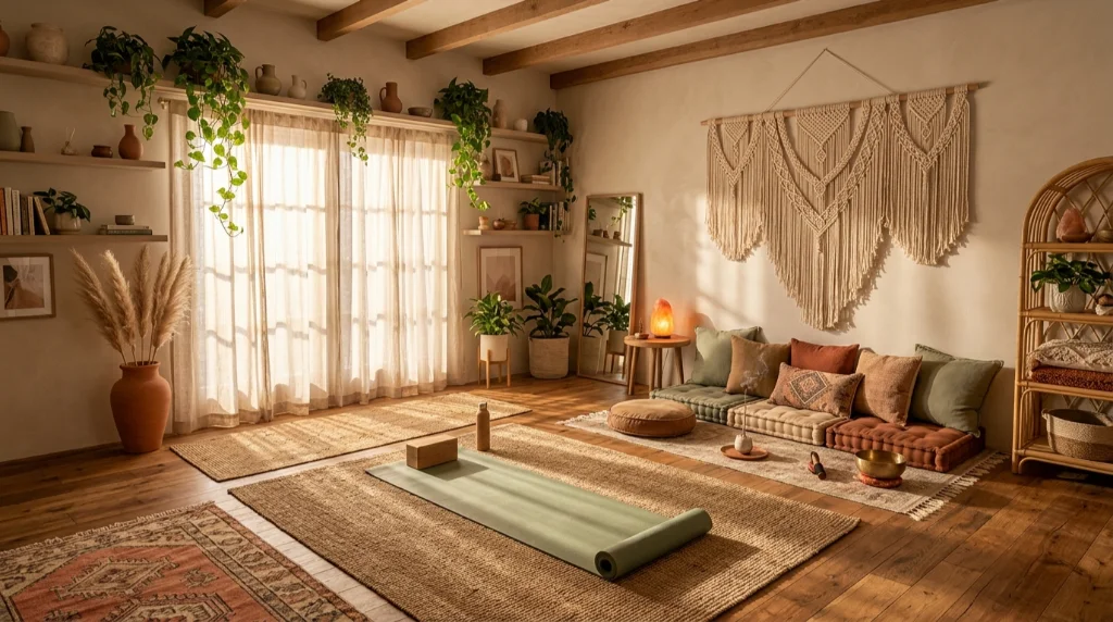 Boho Yoga Room Ideas