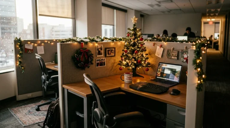 17 Christmas Cubicle Decor Ideas to Bring Holiday Cheer to Your Workspace