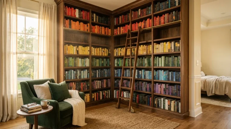 17 Bedroom Bookshelf Ideas to Add Storage and Style