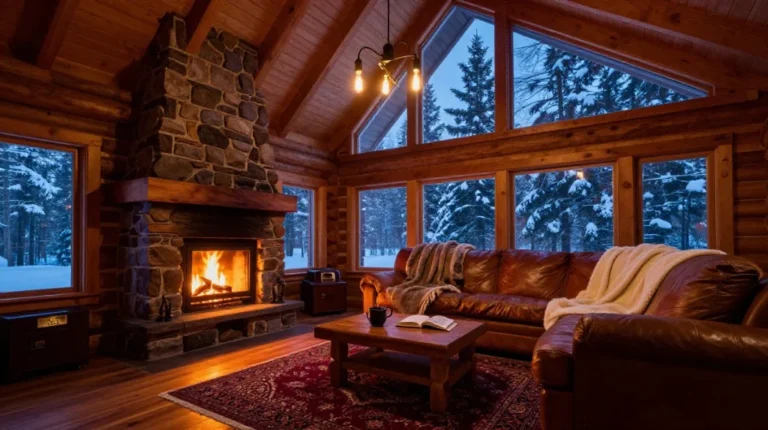 Winter Cabin Living Room Ideas
