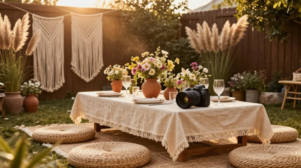 boho garden party decoration ideas