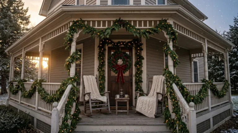 Farmhouse Christmas Porch Ideas