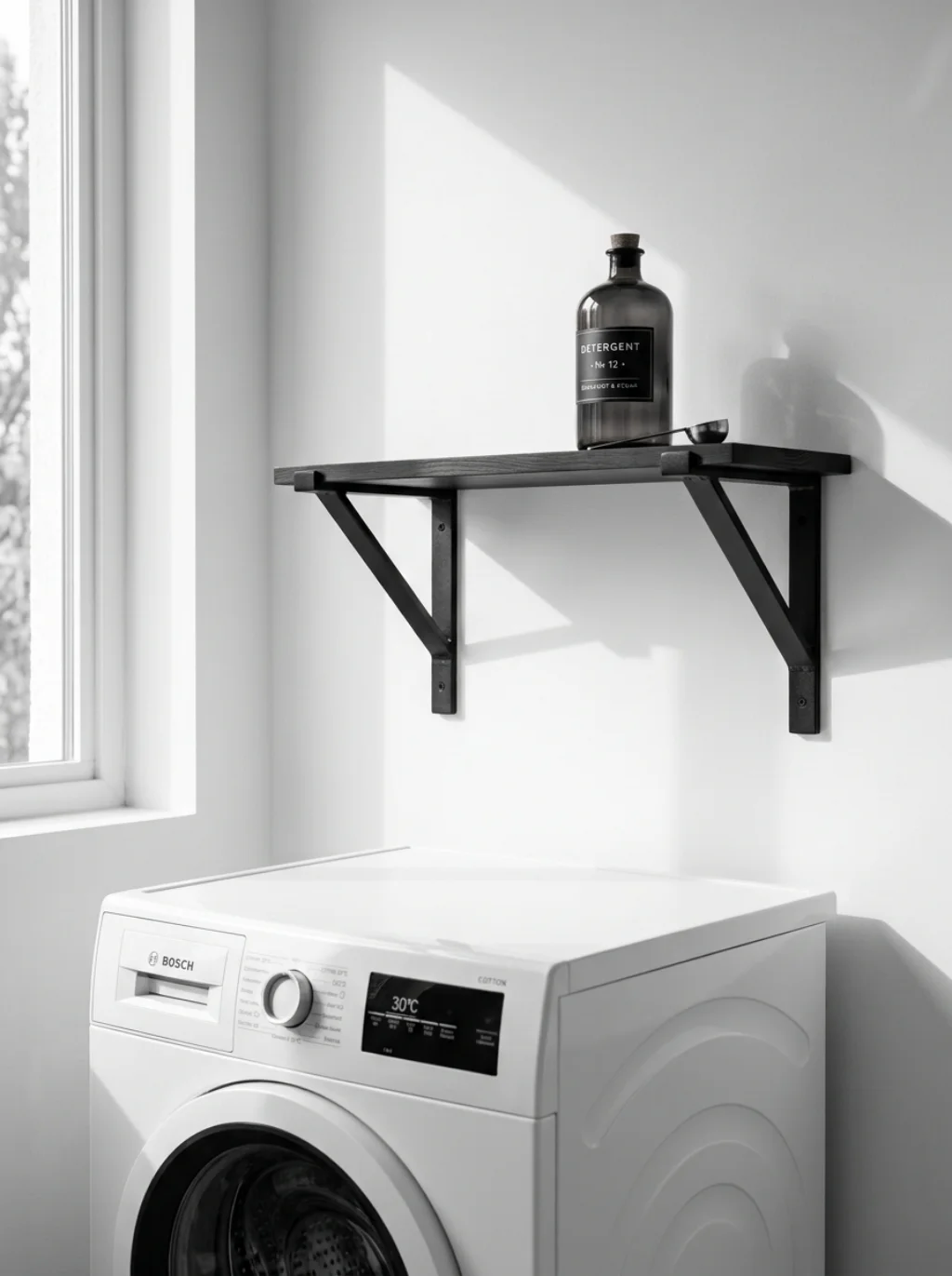 The Empty Wall Above Your Washer Is Hiding Serious Storage Potential