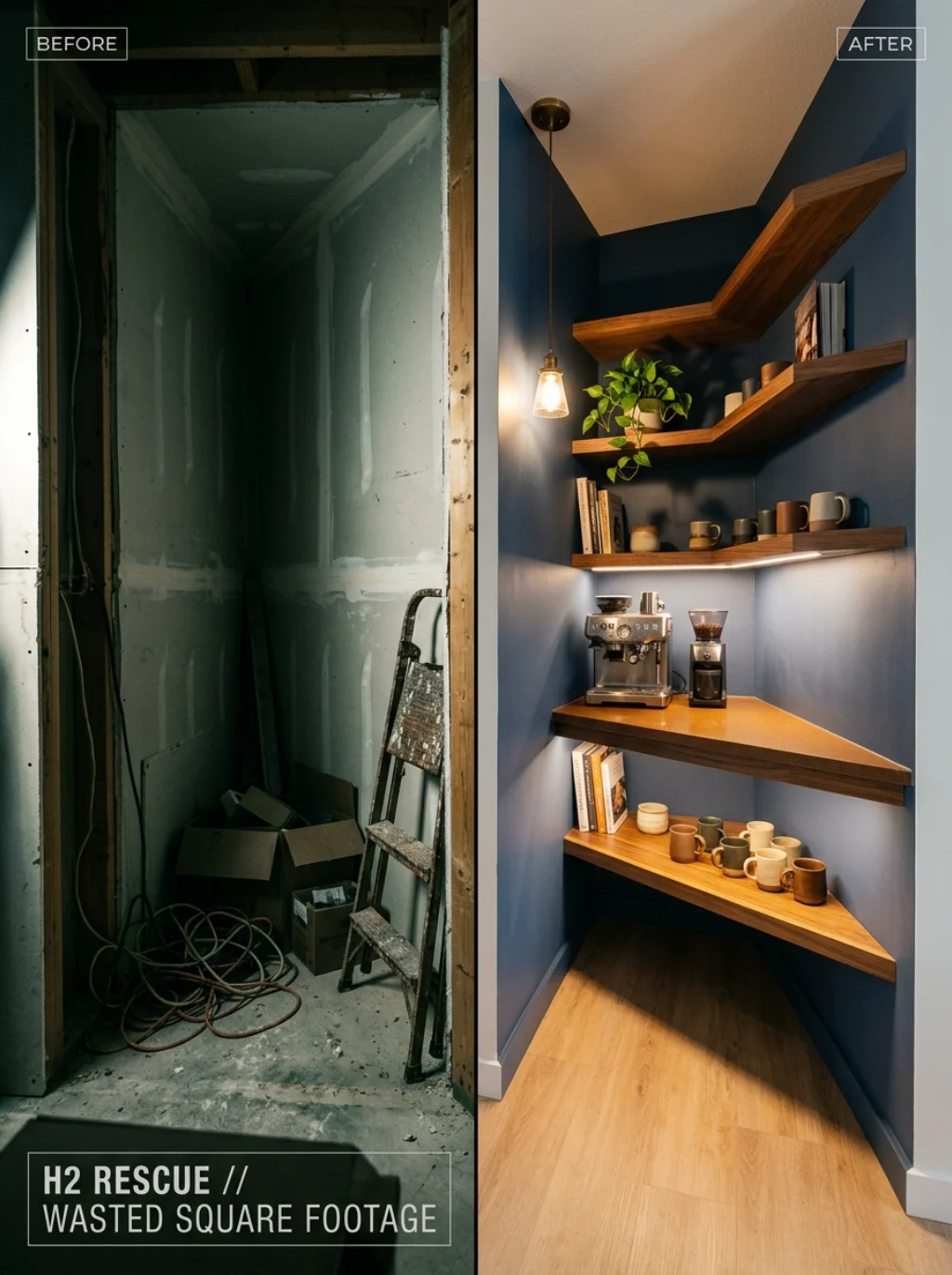 Under Stairs Coffee Station Ideas That Rescue Wasted Square Footage