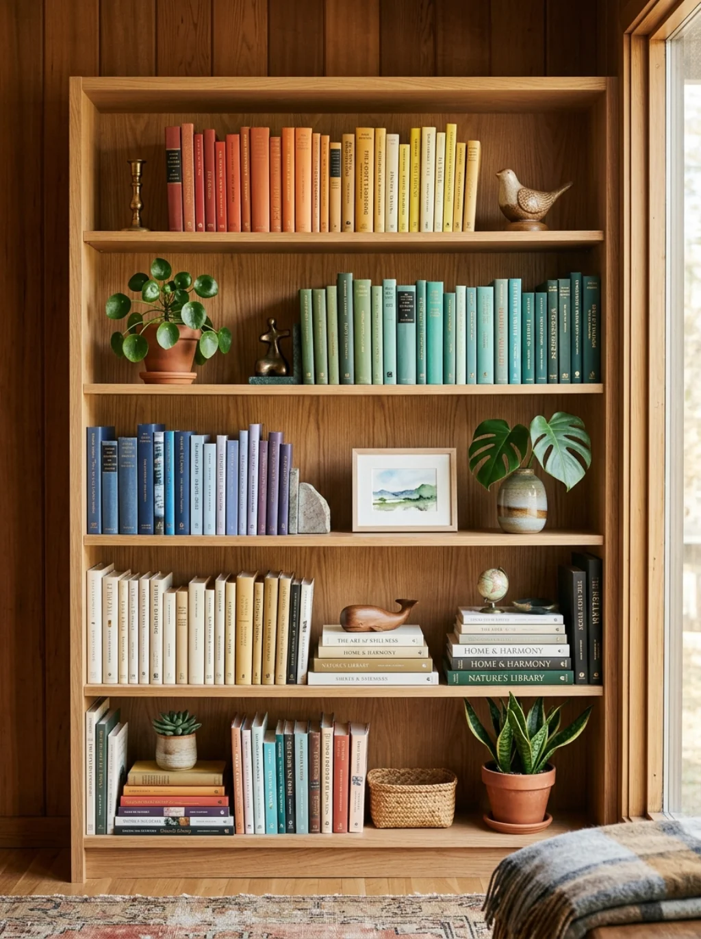The Bookshelf Styling Trick That Turns Clutter Into Curation