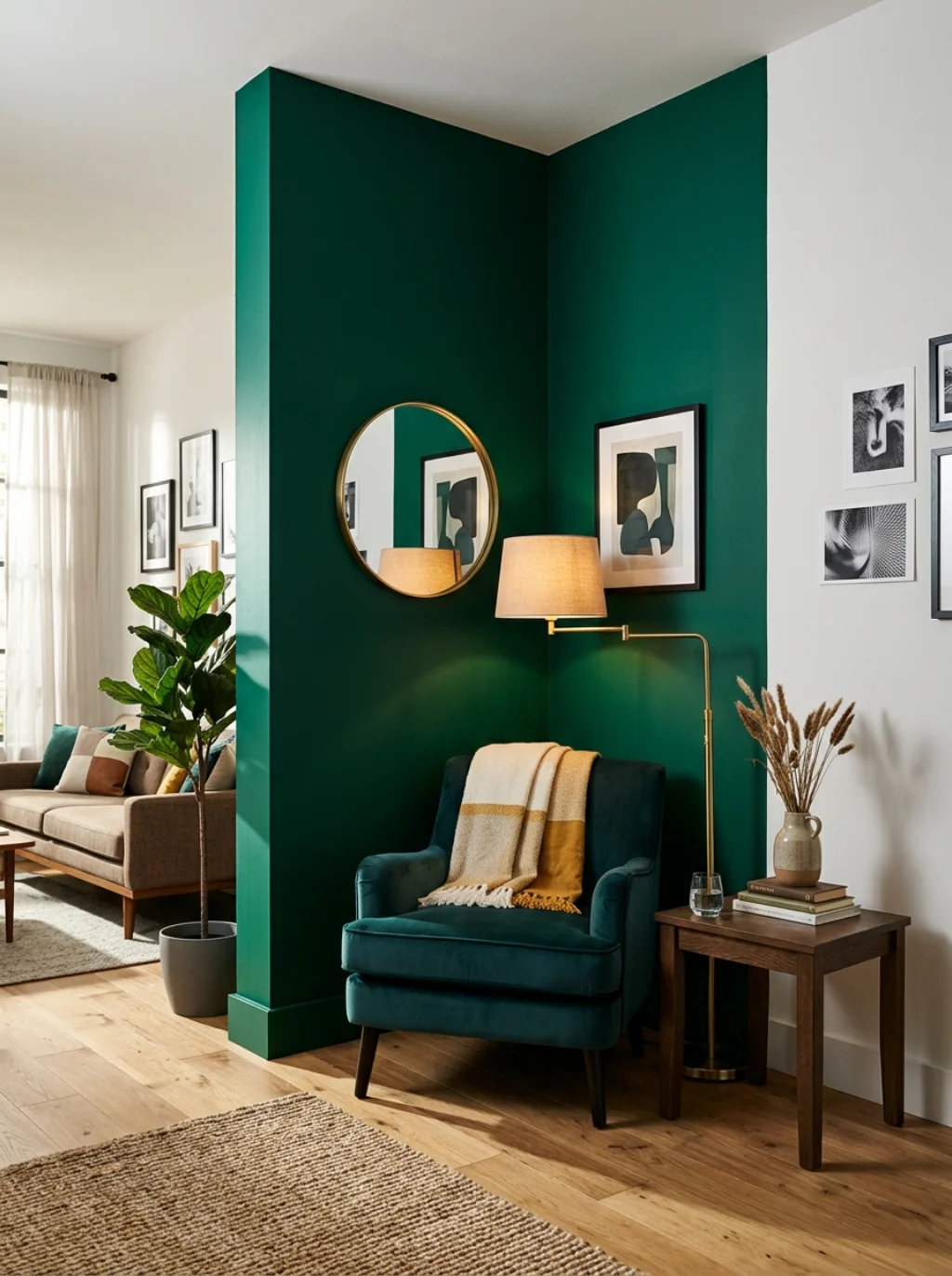 Bold Color Choices Make a Quiet Corner Impossible to Ignore