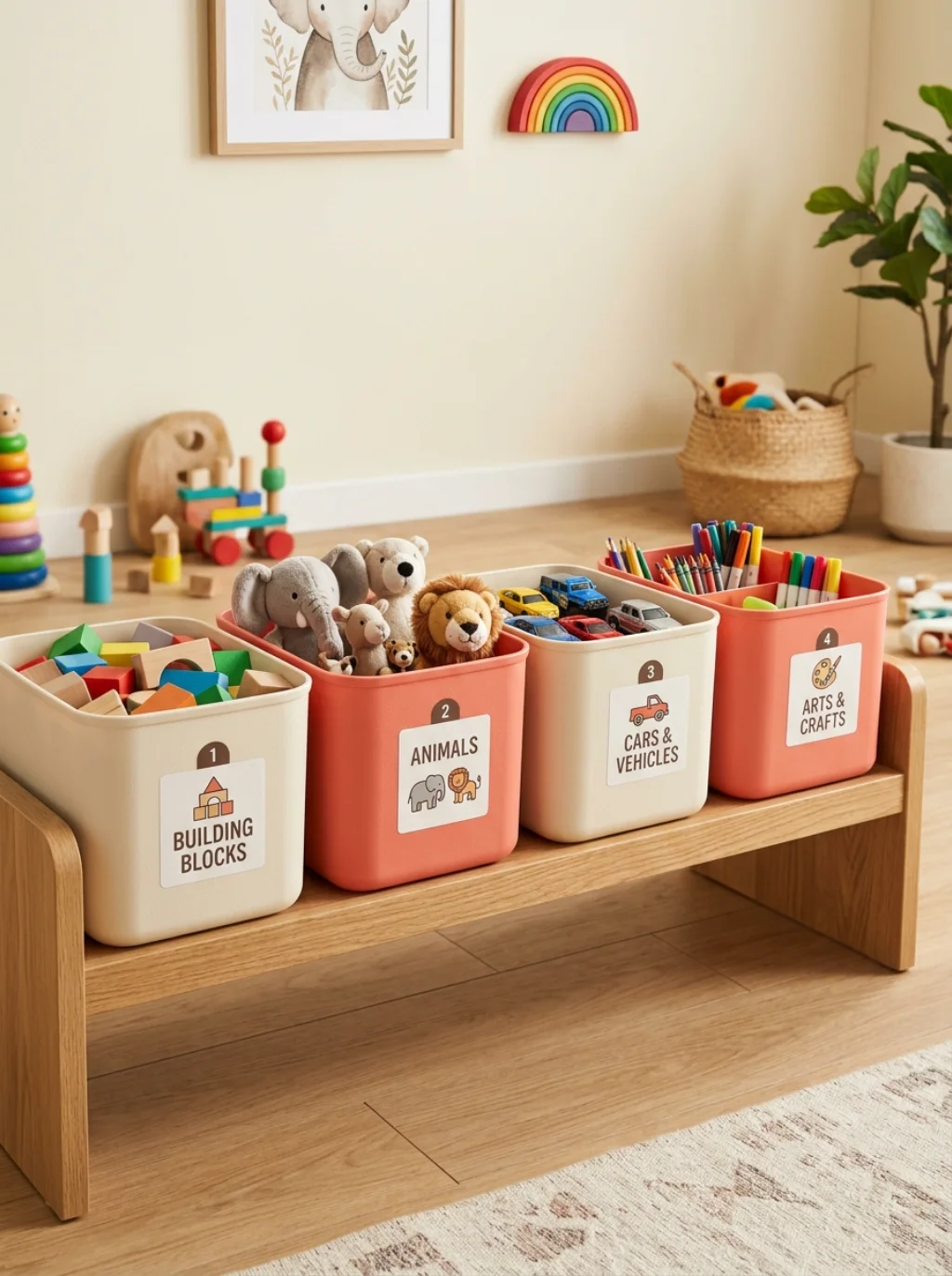 Toy Bins That Hide Chaos Behind Playful Charm