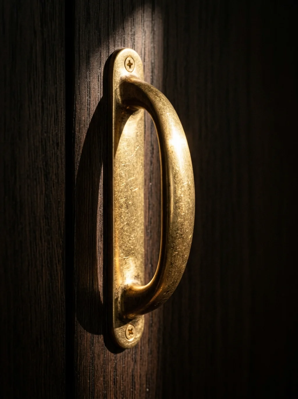Brass Fixtures Add A Flash Of Elegance Beneath The Stairs