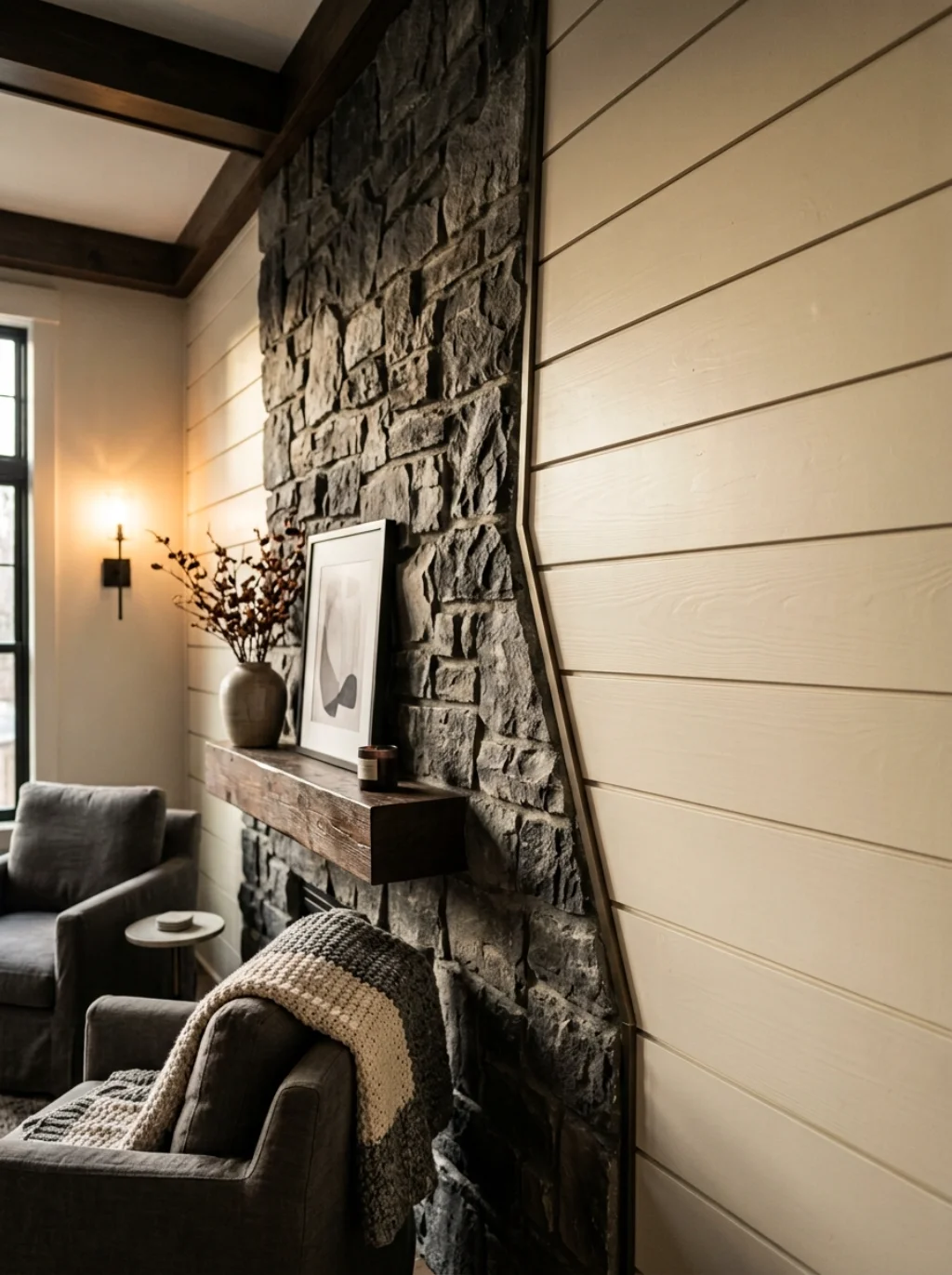 Mixed Materials Create Depth When Paired With Natural Stone