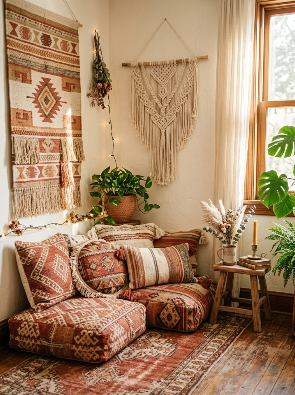 Boho Textiles Transform Cramped Spaces Into Dreamy Escapes