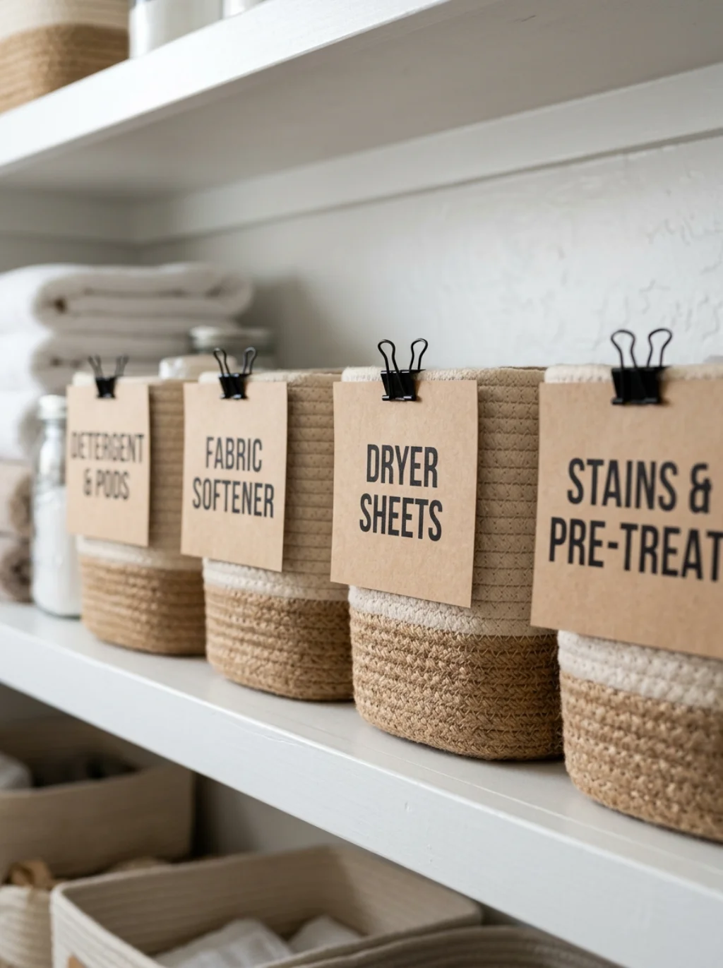 Labeling Every Shelf Turns Laundry Day Into an Effortless Routine
