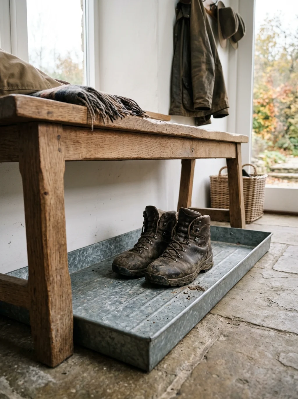 The Boot Tray Rule That Keeps Farmhouse Style Practical