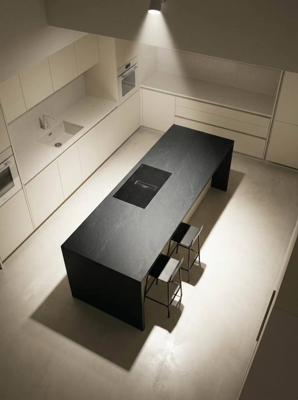 A Contrast Rule That Keeps Neutral Kitchens From Feeling Flat or Boring