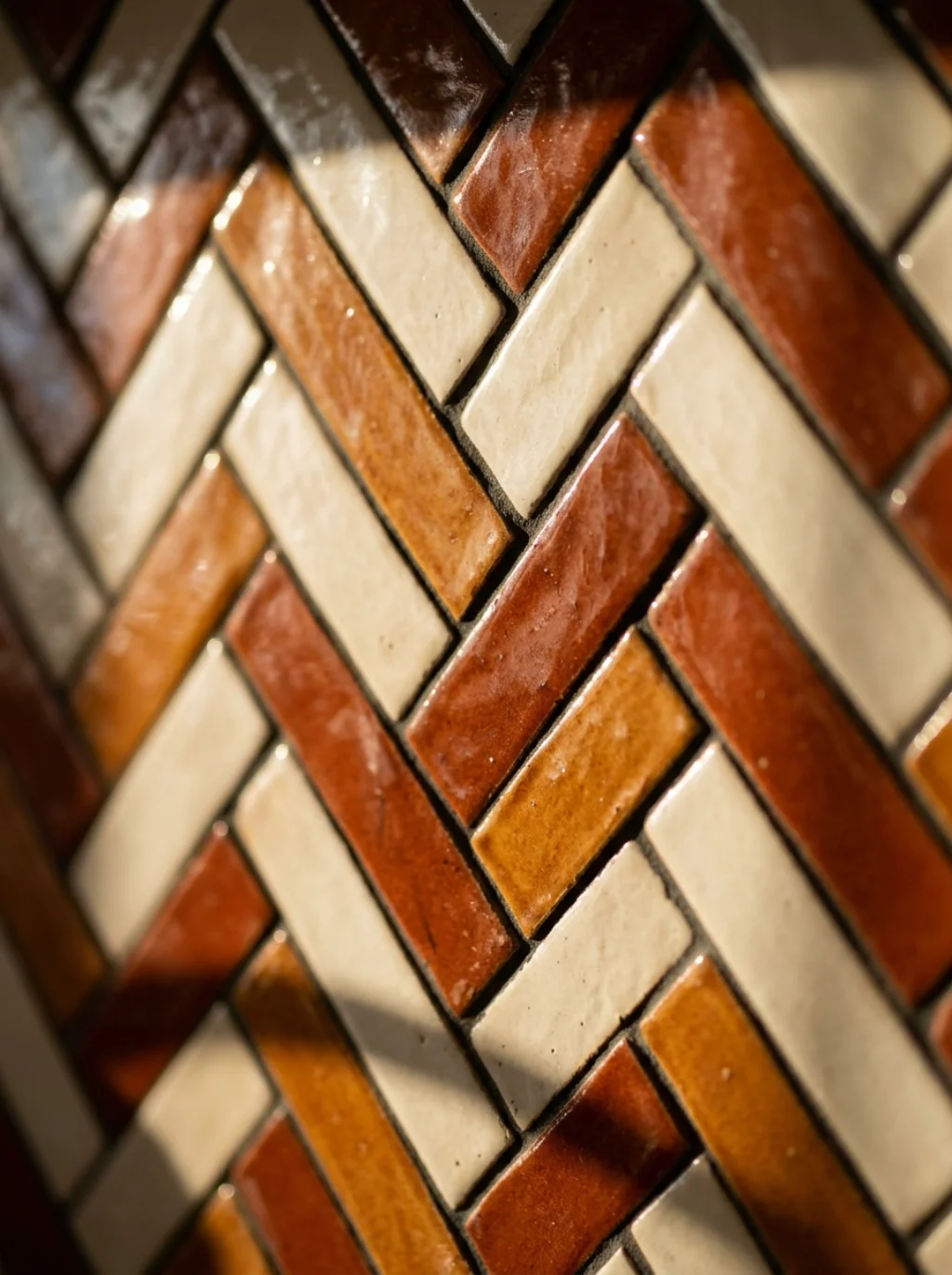 Herringbone Tile Backsplashes Turn A Tiny Nook Into A Showpiece