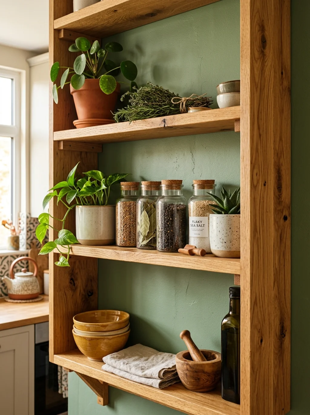 Open Shelving Alternatives for Kitchens Without a Traditional Ledge
